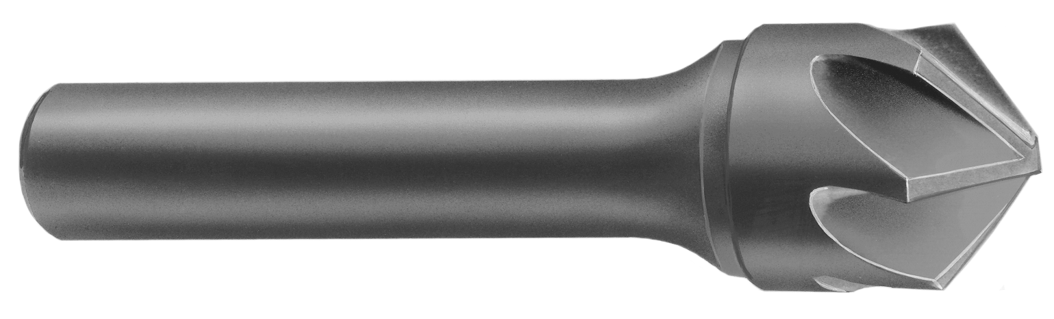6-Flute HSS Chatterless Countersink diagram
