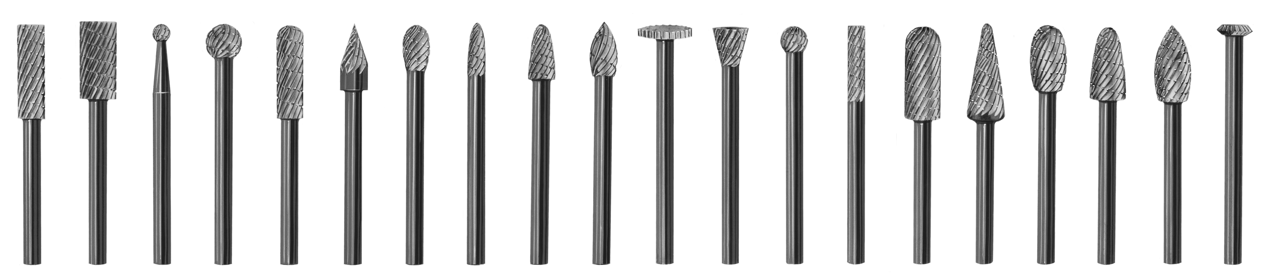 Junior Mills - Miniature 1/8 inch Shank Rotary Files