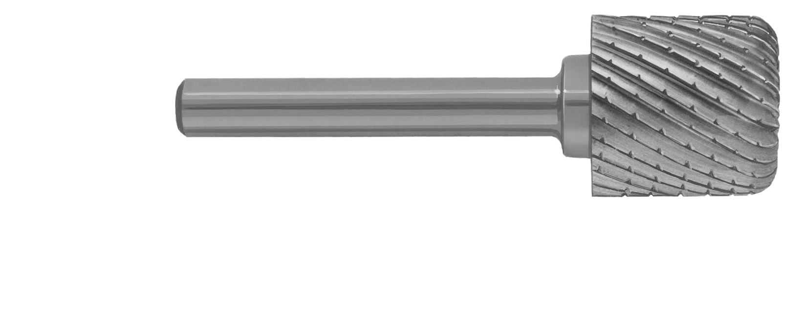 Midget Mill Shape D - Cylindrical with Radius End diagram