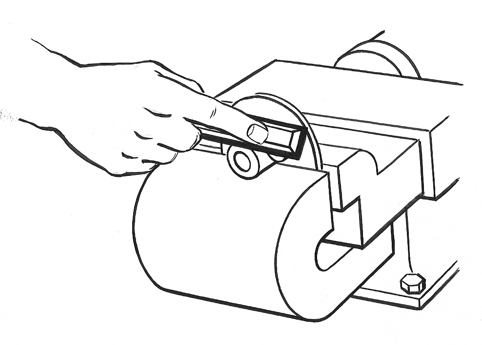 Carbide hand file being used for precision filing